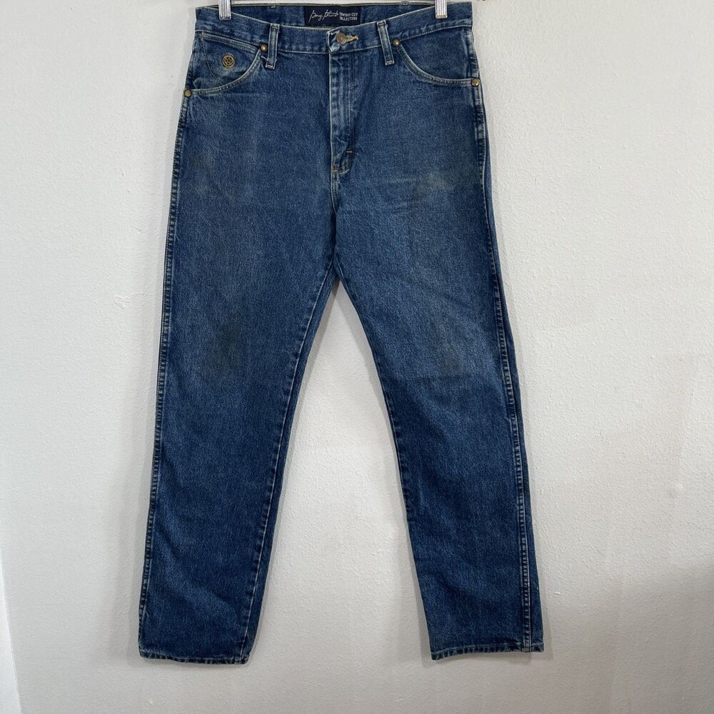 Wrangler Jeans Mens 32 X 34 Blue George Strait Cowboy Cut Original Fit Western